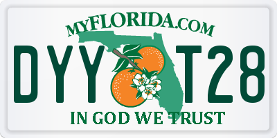 FL license plate DYYT28