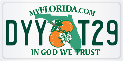 FL license plate DYYT29