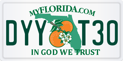 FL license plate DYYT30