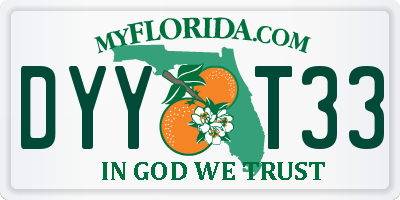 FL license plate DYYT33