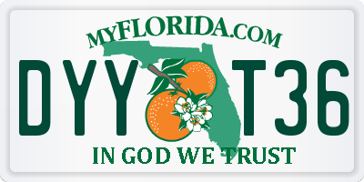 FL license plate DYYT36