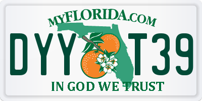 FL license plate DYYT39