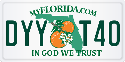 FL license plate DYYT40