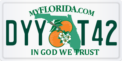 FL license plate DYYT42