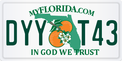 FL license plate DYYT43