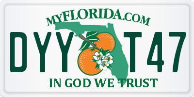 FL license plate DYYT47