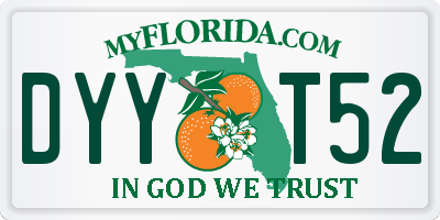 FL license plate DYYT52