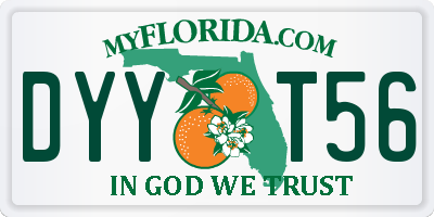 FL license plate DYYT56