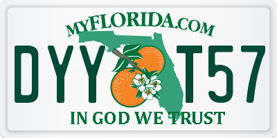 FL license plate DYYT57