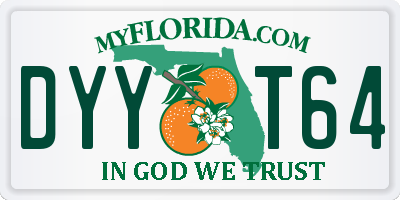 FL license plate DYYT64