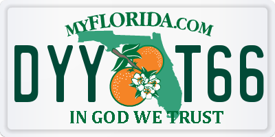 FL license plate DYYT66