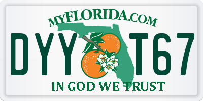 FL license plate DYYT67