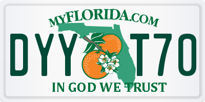 FL license plate DYYT70