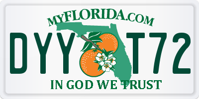 FL license plate DYYT72