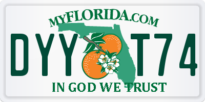 FL license plate DYYT74