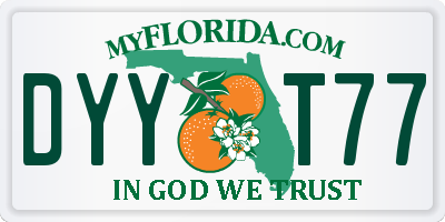 FL license plate DYYT77