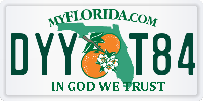 FL license plate DYYT84