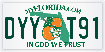 FL license plate DYYT91