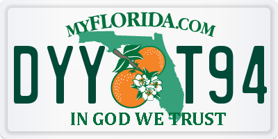 FL license plate DYYT94