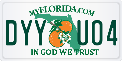 FL license plate DYYU04
