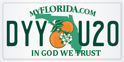 FL license plate DYYU20