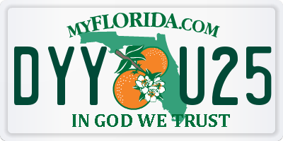 FL license plate DYYU25