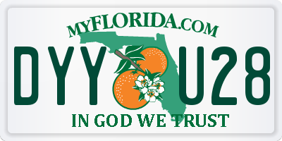 FL license plate DYYU28