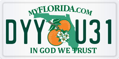 FL license plate DYYU31
