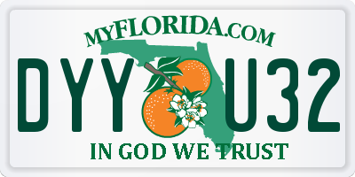 FL license plate DYYU32