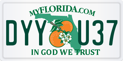 FL license plate DYYU37