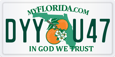 FL license plate DYYU47