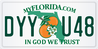 FL license plate DYYU48