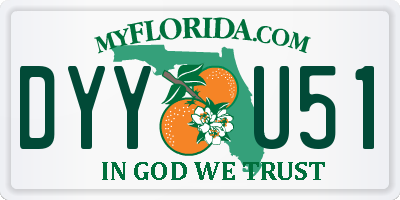 FL license plate DYYU51
