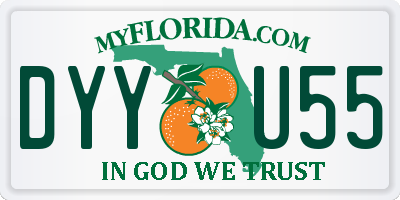 FL license plate DYYU55