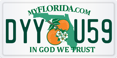 FL license plate DYYU59