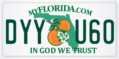 FL license plate DYYU60