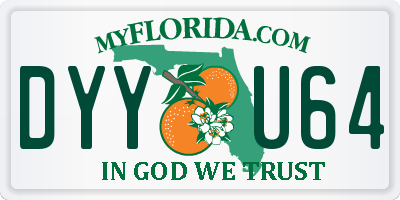 FL license plate DYYU64