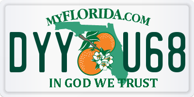 FL license plate DYYU68