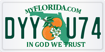 FL license plate DYYU74