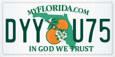 FL license plate DYYU75