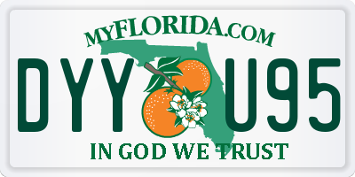 FL license plate DYYU95