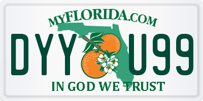 FL license plate DYYU99
