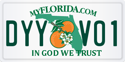 FL license plate DYYV01