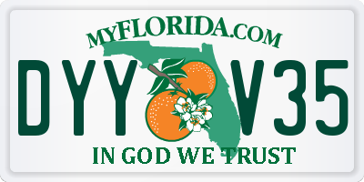 FL license plate DYYV35