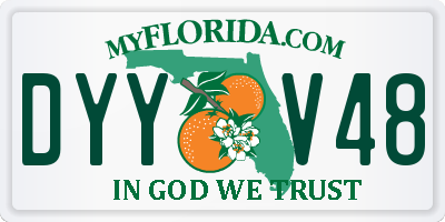 FL license plate DYYV48