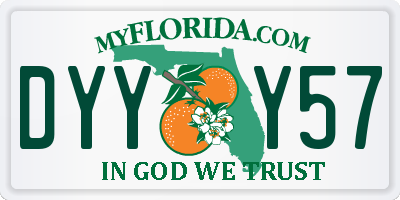 FL license plate DYYY57