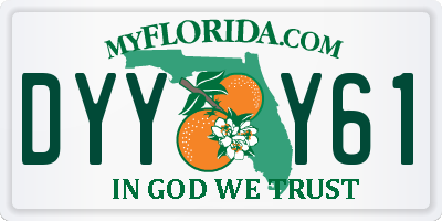 FL license plate DYYY61