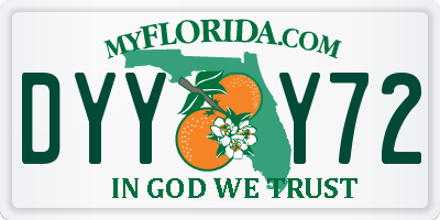 FL license plate DYYY72