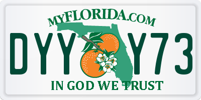 FL license plate DYYY73