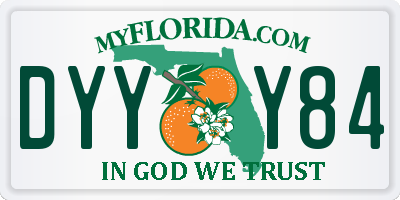 FL license plate DYYY84